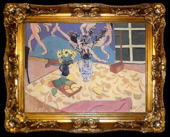 framed  Henri Matisse Still Life with The Dance (mk35), ta009-2
